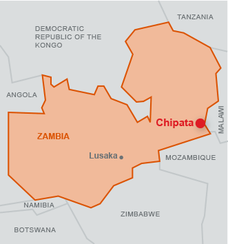 Map Zambia